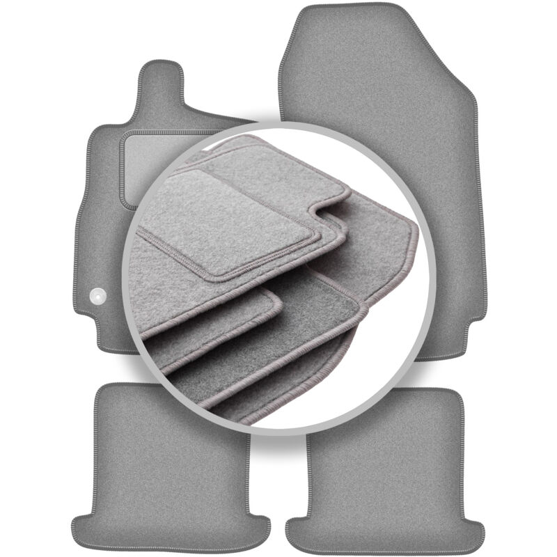foto del prodotto tappetini auto grigio cenere per renault megane iii cabrio 2008 2015 