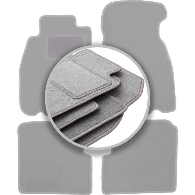 foto del prodotto tappetini auto grigio cenere per volvo v40 i station wagon 1995 2004 