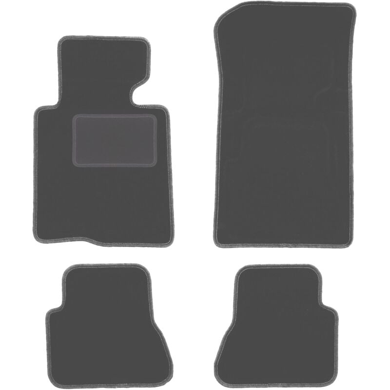 foto del prodotto tappetini auto in grafite per bmw 3 e46 decappottabile 2000 2007 