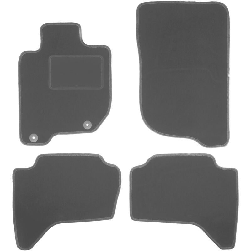 foto del prodotto tappetini auto in grafite per mitsubishi l200 iv pick up 2006 2015 
