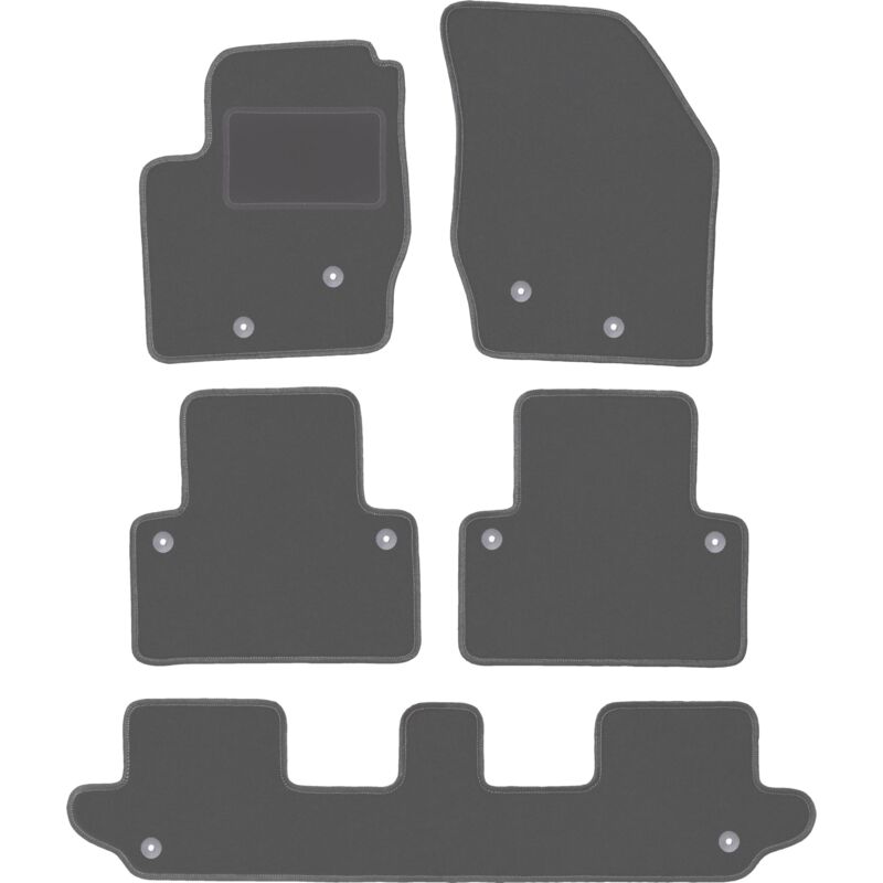 foto del prodotto tappetini auto in grafite per volvo xc90 i suv 7 posti. 2002 2014 