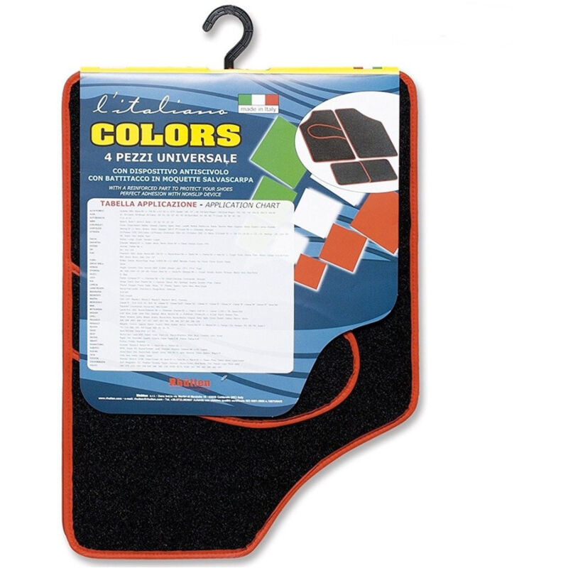 foto del prodotto tappetini auto moquette 4 pezzi antiscivolo con battitacco salvascarpa trade shop traesio
