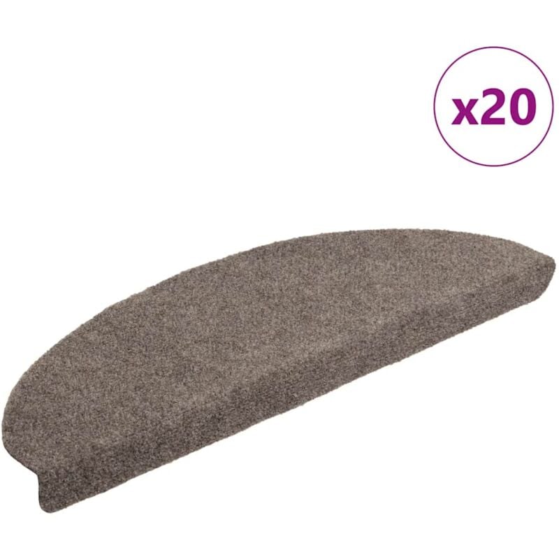 foto del prodotto tappetini autoadesivi per scale 20 pz crema 65x21x4 cm - vidaxl