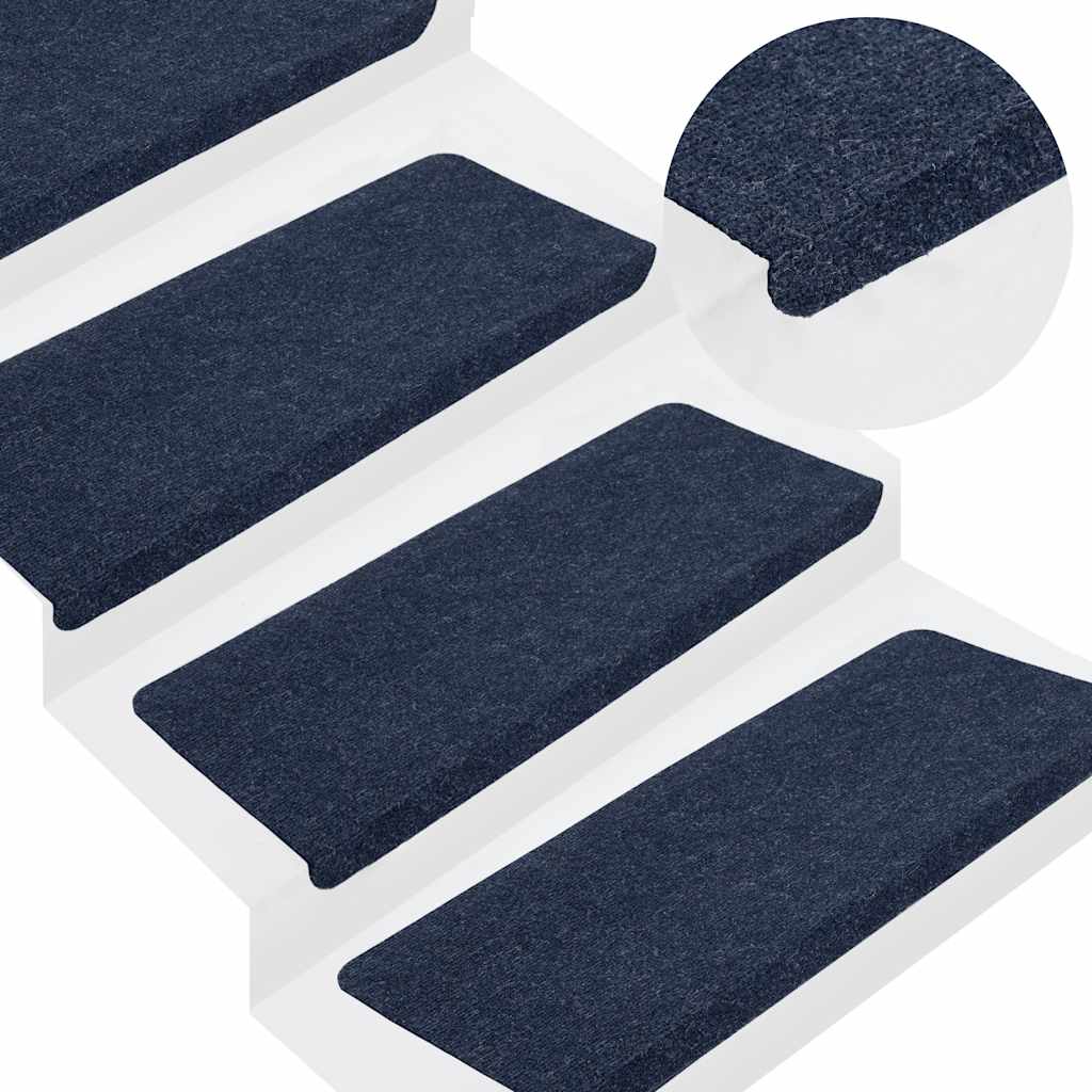 foto del prodotto tappetini autoadesivi per scale 30 pz blu 65x24,5x3,5 cm