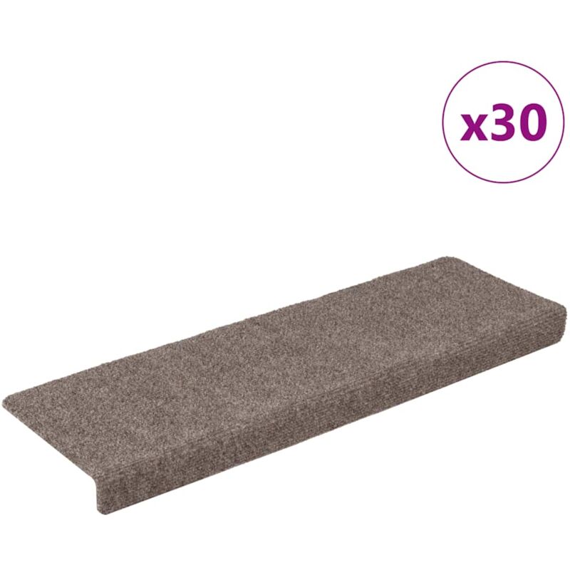 foto del prodotto tappetini autoadesivi per scale 30 pz crema 65x21x4 cm - vidaxl