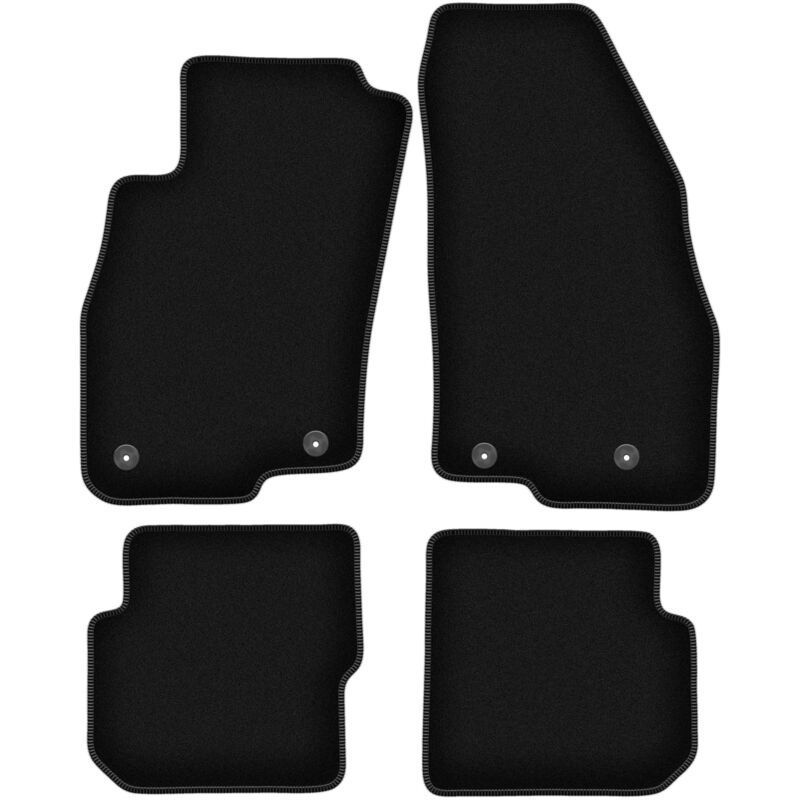 foto del prodotto tappetini basic in velluto nero per alfa romeo mito hatchback 2008 2019 