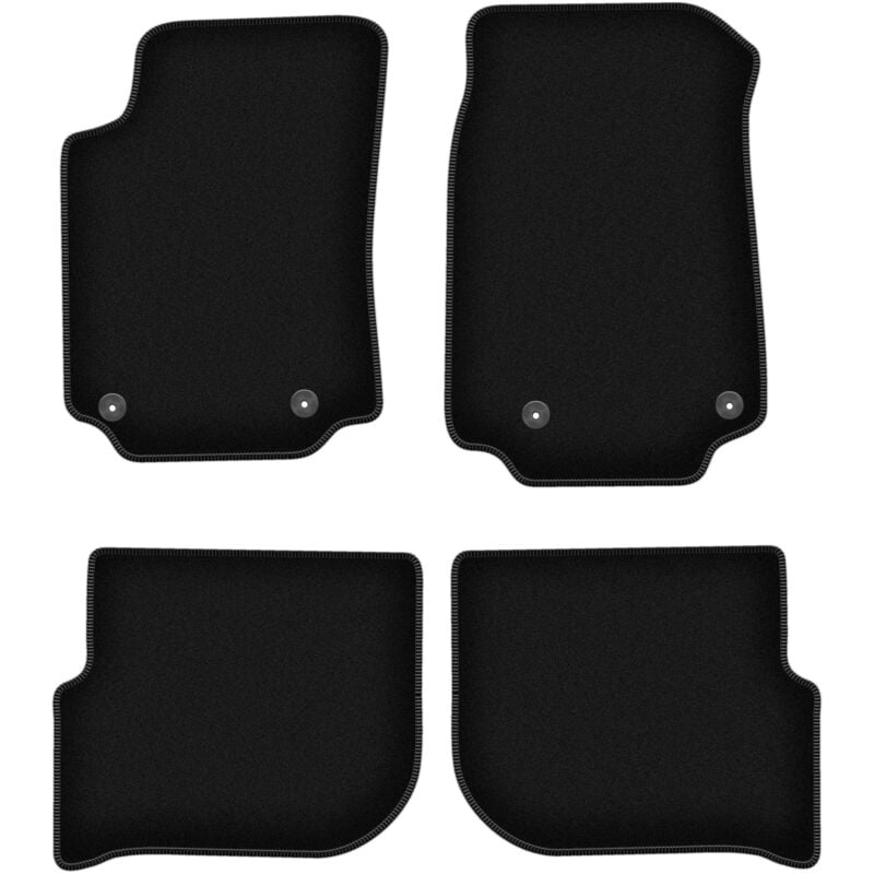 foto del prodotto tappetini basic in velluto nero per audi 200 c3 berlina, avant 1983 1991 