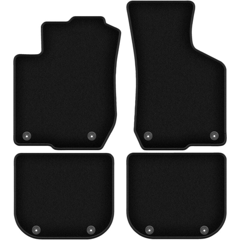 foto del prodotto tappetini basic in velluto nero per audi a3 8l hatchback 1996 2001 