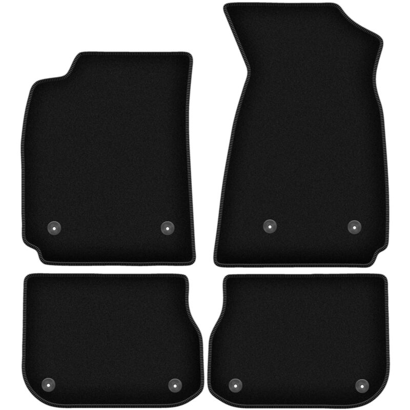 foto del prodotto tappetini basic in velluto nero per audi a4 b5 berlina, station wagon, avant 1995 1999 