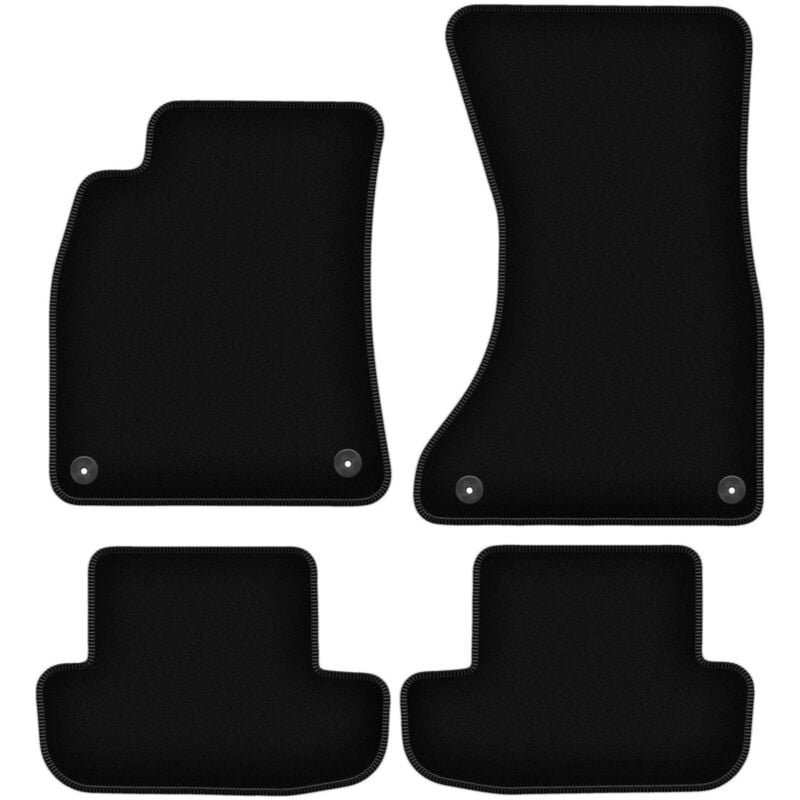 foto del prodotto tappetini basic in velluto nero per audi a5 8t coup 2008 2018 