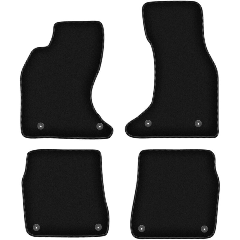 foto del prodotto tappetini basic in velluto nero per audi a6 c5 4.2l berlina, station wagon, avant 1997 2004 