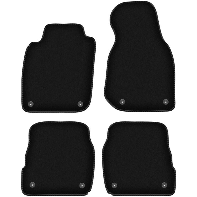 foto del prodotto tappetini basic in velluto nero per audi a6 c5 avant, station wagon, berlina, quattro, allroad 1997 2005 