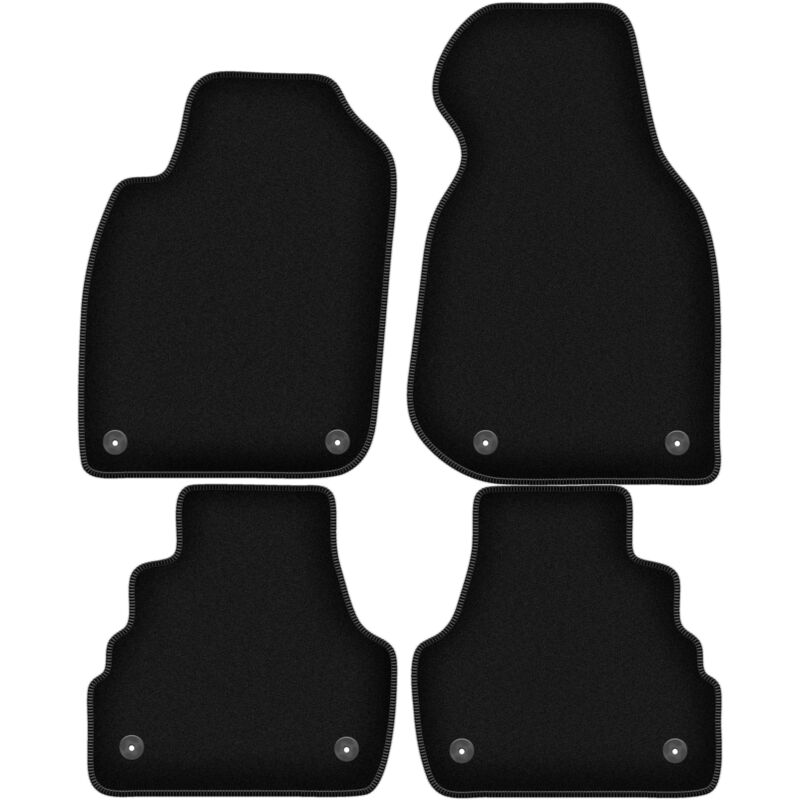 foto del prodotto tappetini basic in velluto nero per audi a6 c5 fl berlina, station wagon, avant 2001 2004 