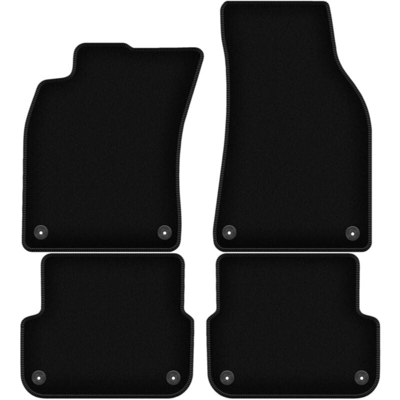 foto del prodotto tappetini basic in velluto nero per audi a6 c6 berlina, station wagon, avant 2004 2006 
