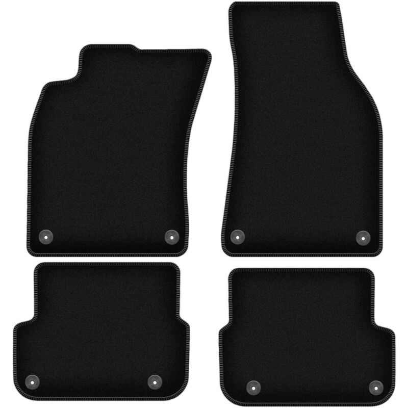 foto del prodotto tappetini basic in velluto nero per audi a6 c6 fl berlina, station wagon, avant 2006 2011 