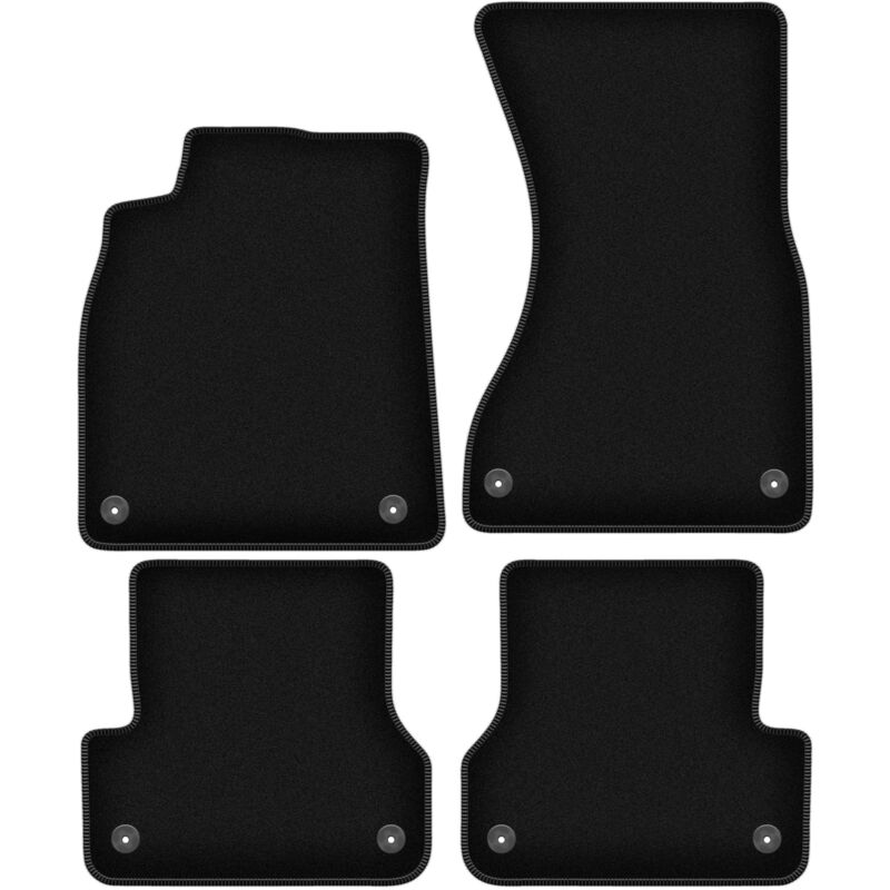 foto del prodotto tappetini basic in velluto nero per audi a6 c7 berlina, station wagon, avant 2011 2017 