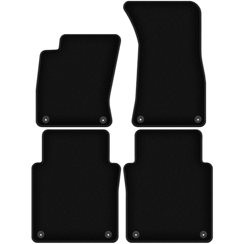 foto del prodotto tappetini basic in velluto nero per audi a8 d3 long 2002 2009 