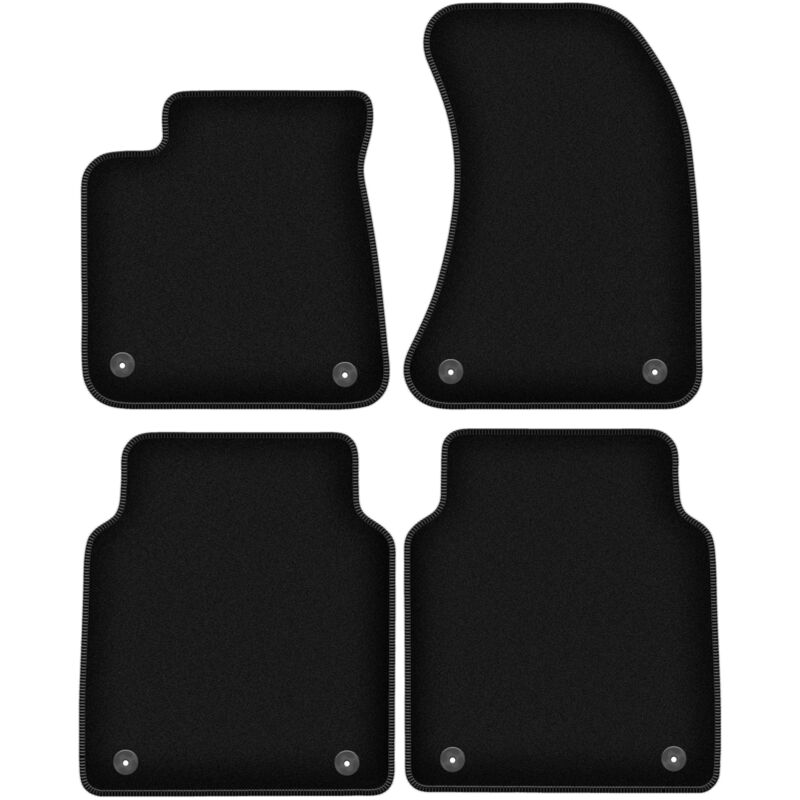 foto del prodotto tappetini basic in velluto nero per audi a8 d4 long 2010 2017 