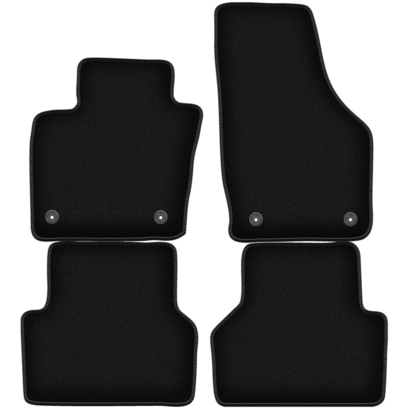 foto del prodotto tappetini basic in velluto nero per audi q3 i 8u suv 2011 2018 