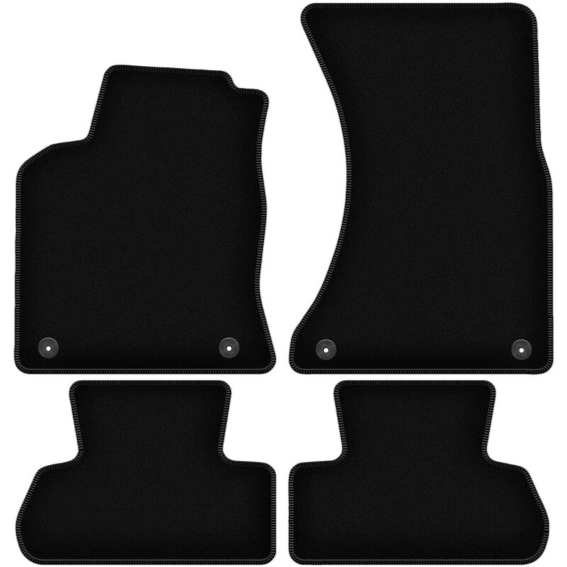 foto del prodotto tappetini basic in velluto nero per audi q5 i suv 2008 2017 