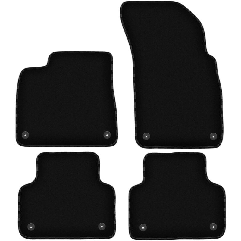 foto del prodotto tappetini basic in velluto nero per audi q7 ii suv 2016 