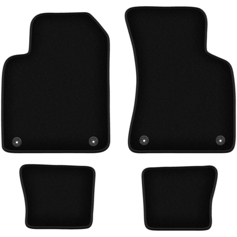 foto del prodotto tappetini basic in velluto nero per audi tt i 8n cabrio, roadster, coup 1998 2006 