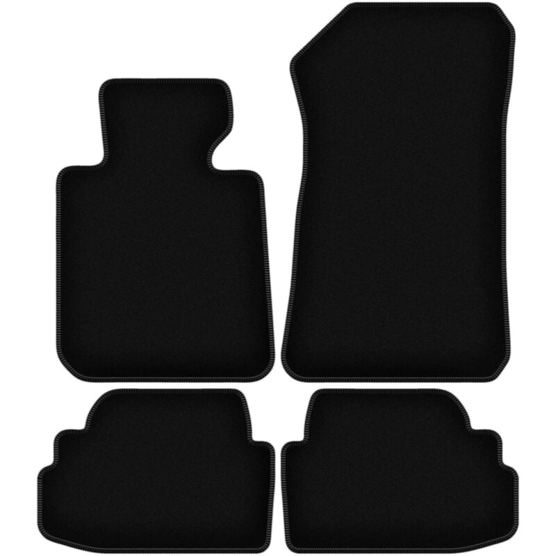 foto del prodotto tappetini basic in velluto nero per bmw 1 e82 coup 2004 2011 