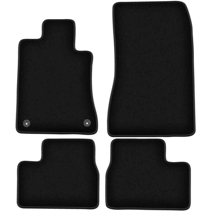foto del prodotto tappetini basic in velluto nero per bmw 3 e30 berlina, station wagon 1982 1994 