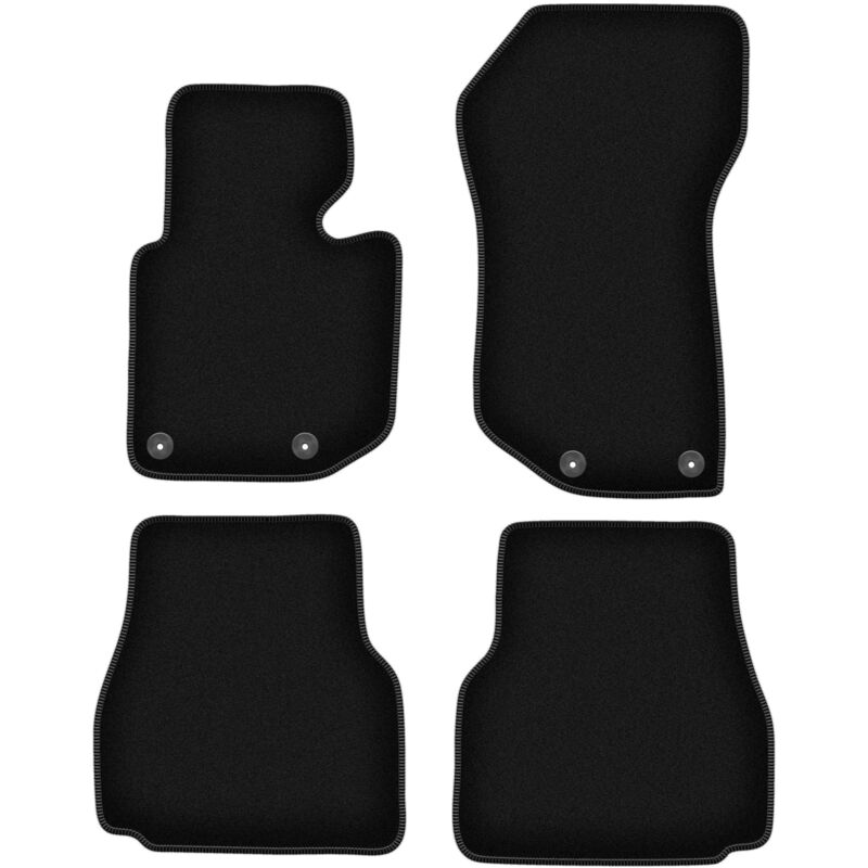 foto del prodotto tappetini basic in velluto nero per bmw 3 e36 decappottabile 1993 2001 
