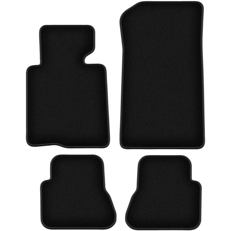 foto del prodotto tappetini basic in velluto nero per bmw 3 e46 cabrio 2000 2007 