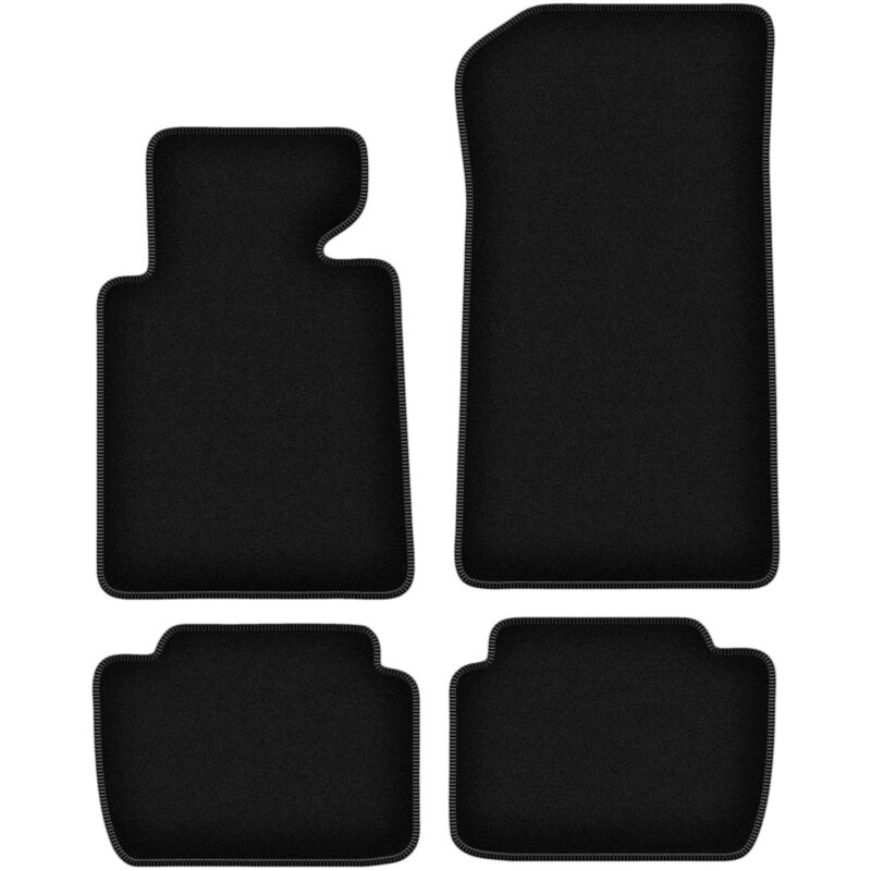 foto del prodotto tappetini basic in velluto nero per bmw 3 e46 compatta, coup , berlina, station wagon, touring 1998 2007 