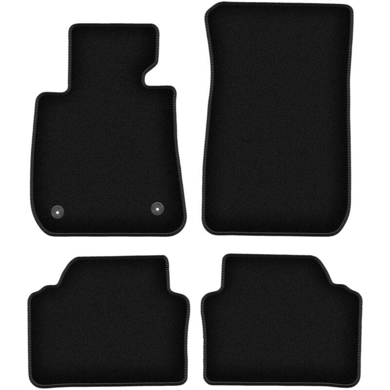 foto del prodotto tappetini basic in velluto nero per bmw 3 e91 station wagon, touring 2004 2011 