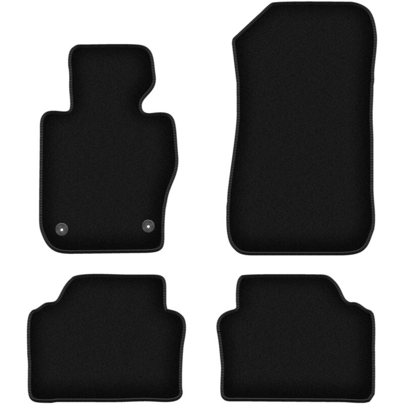 foto del prodotto tappetini basic in velluto nero per bmw 3 e91 xdrive station wagon, touring 2004 2011 