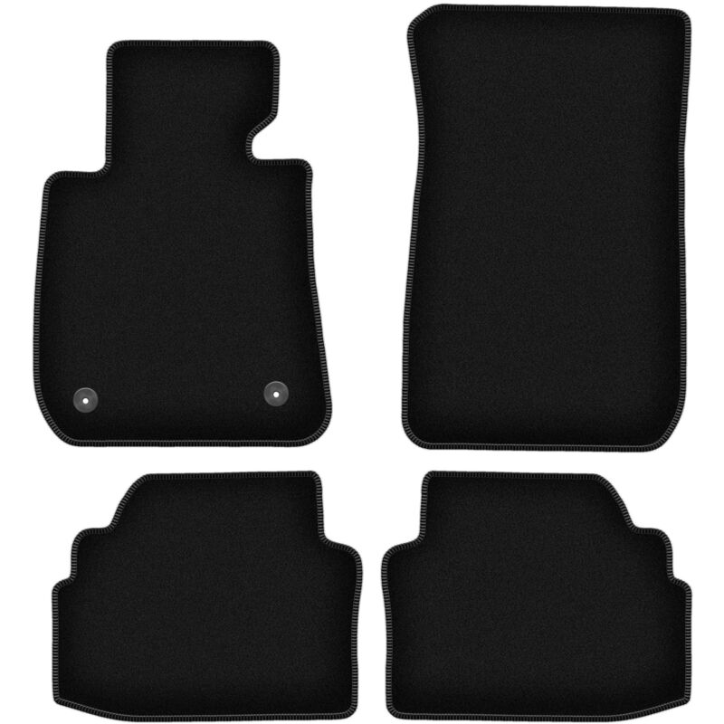 foto del prodotto tappetini basic in velluto nero per bmw 3 e92 coup 2004 2011 