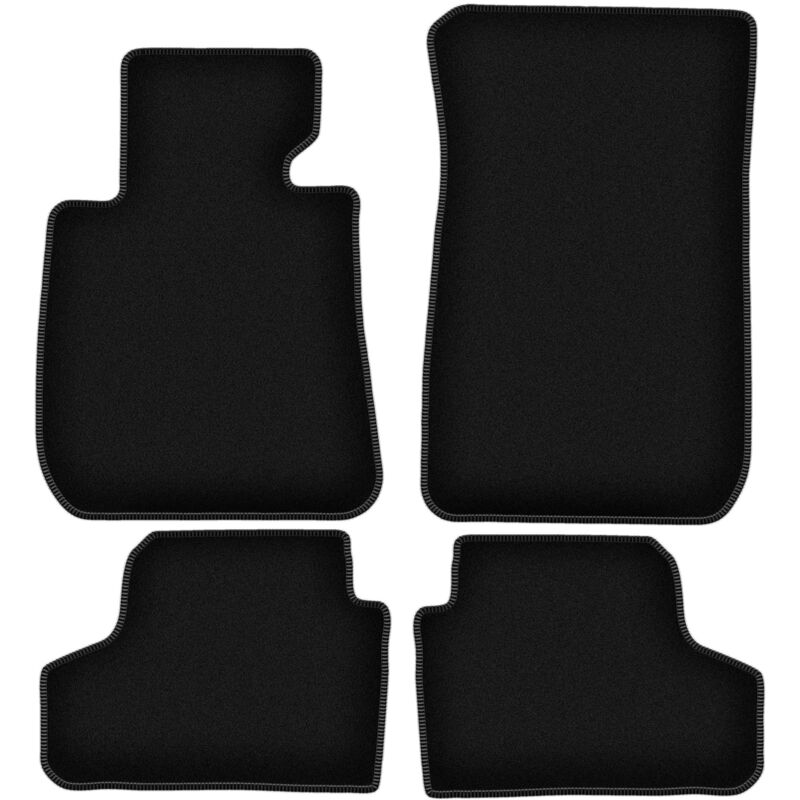foto del prodotto tappetini basic in velluto nero per bmw 3 e93 decappottabile 2004 2011 
