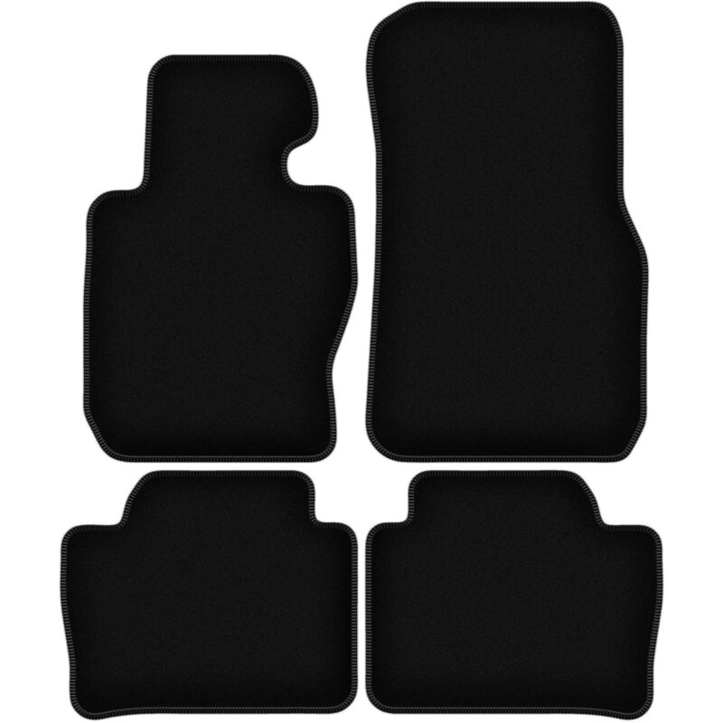 foto del prodotto tappetini basic in velluto nero per bmw 3 f30 berlina xdrive 2012 2019 