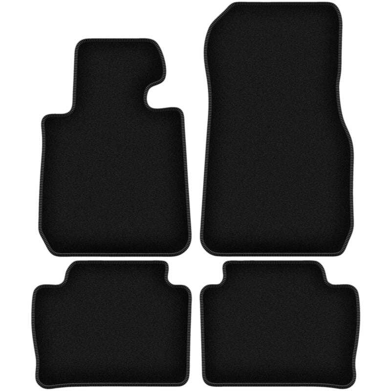 foto del prodotto tappetini basic in velluto nero per bmw 3 f31 station wagon, touring 2011 2018 