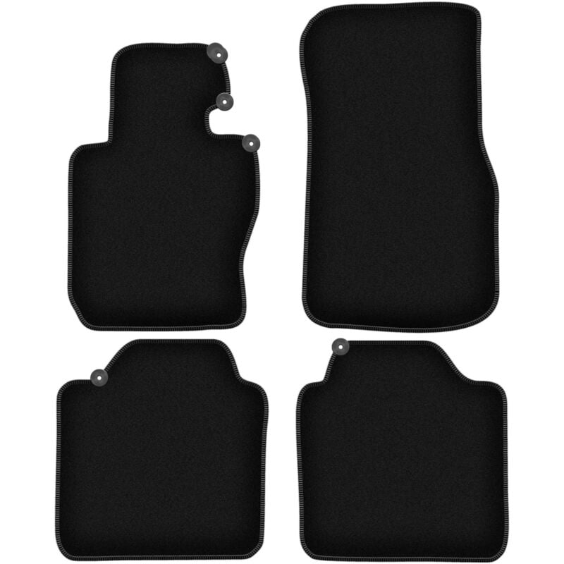 foto del prodotto tappetini basic in velluto nero per bmw 3 f34 gran tourismo 2013 2020 