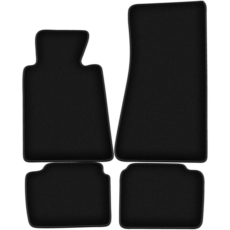 foto del prodotto tappetini basic in velluto nero per bmw 5 e34 berlina, station wagon, touring 1988 1994 