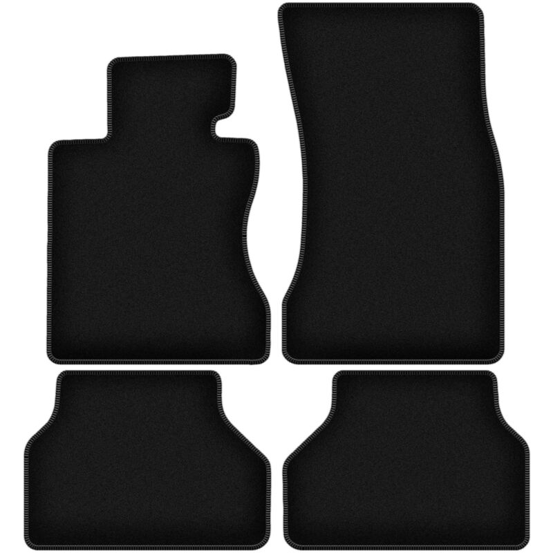 foto del prodotto tappetini basic in velluto nero per bmw 5 e60 berlina 2003 2010 