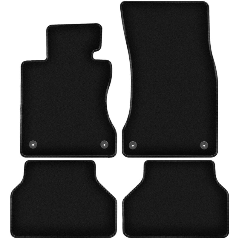 foto del prodotto tappetini basic in velluto nero per bmw 5 e61 rzepy kombi, avant 2003 2010 