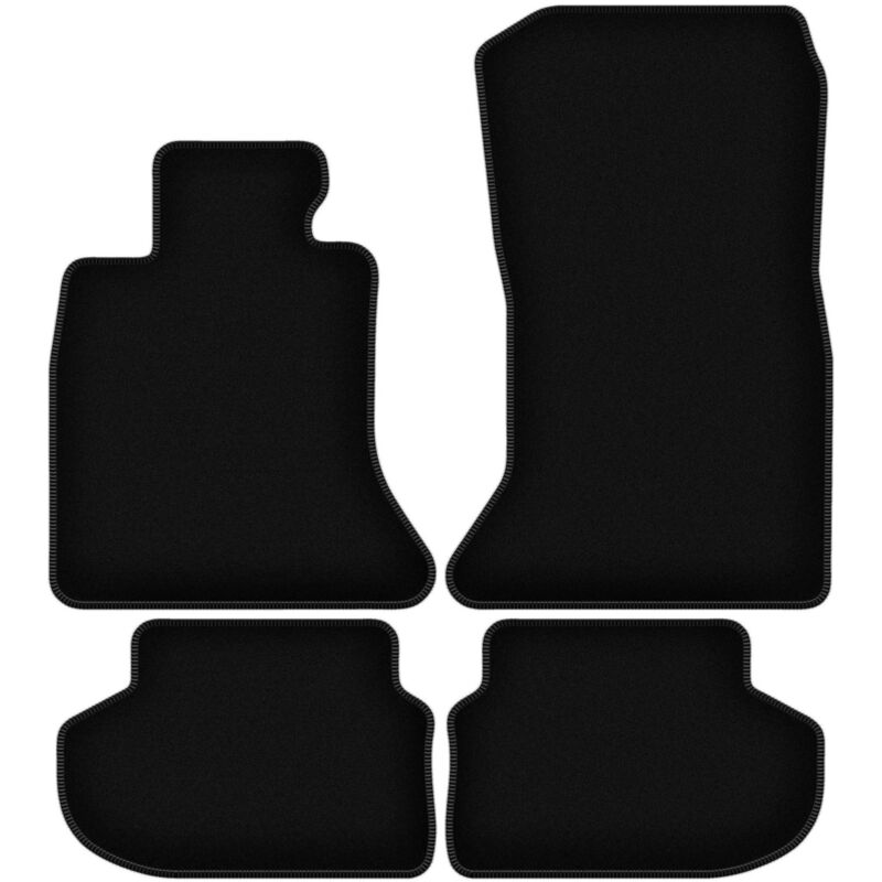 foto del prodotto tappetini basic in velluto nero per bmw 5 f11 fl station wagon, touring 2013 2017 