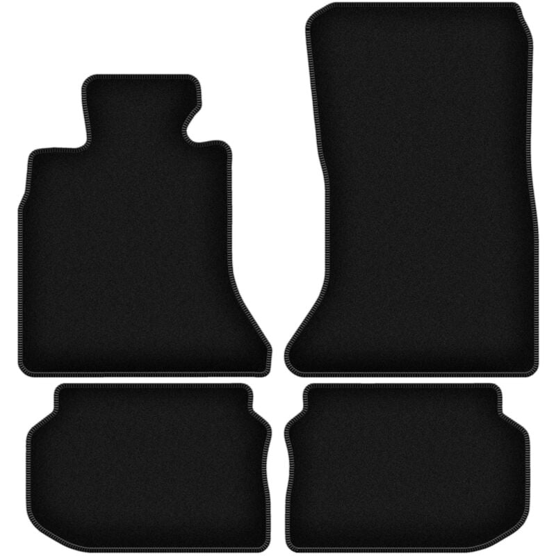 foto del prodotto tappetini basic in velluto nero per bmw 5 f11 station wagon 2010 2013 