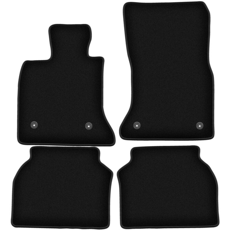foto del prodotto tappetini basic in velluto nero per bmw 5 gt f07 liftback 2009 2017 