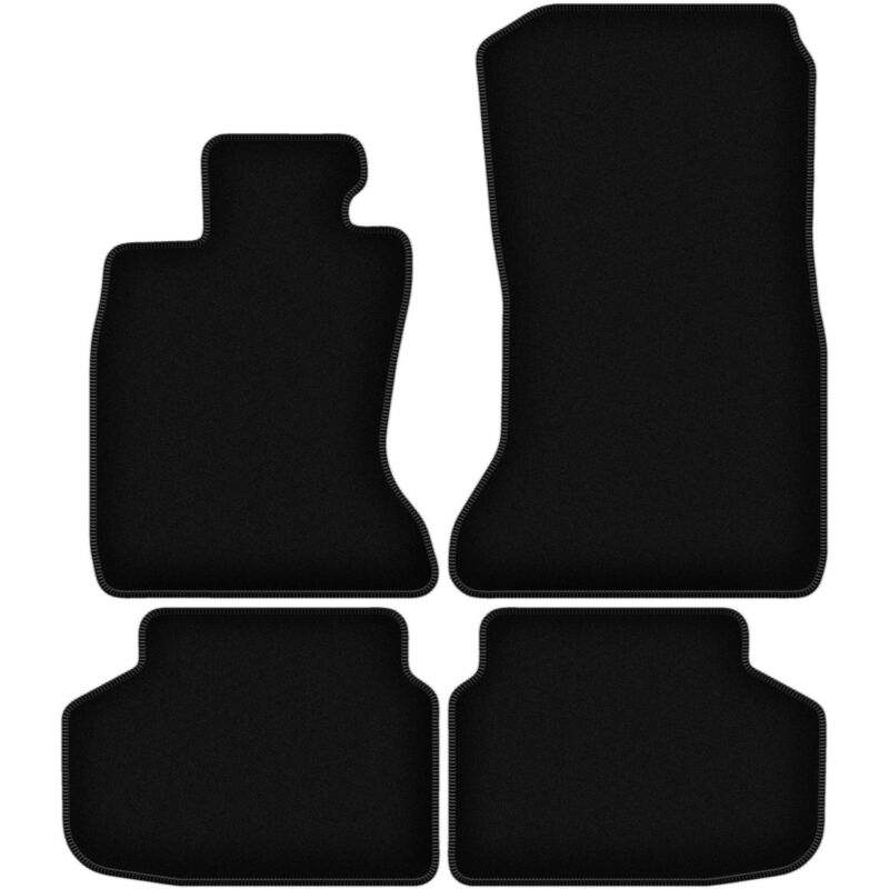 foto del prodotto tappetini basic in velluto nero per bmw 7 f01 xdrive 2008 2015 