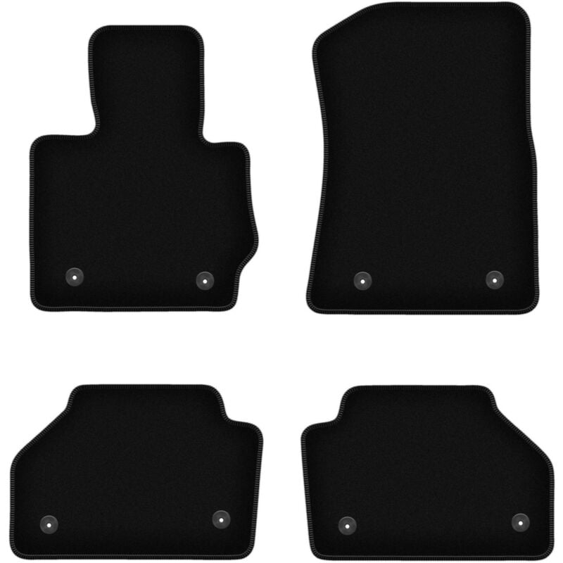foto del prodotto tappetini basic in velluto nero per bmw x4 f26 suv 2014 2018 