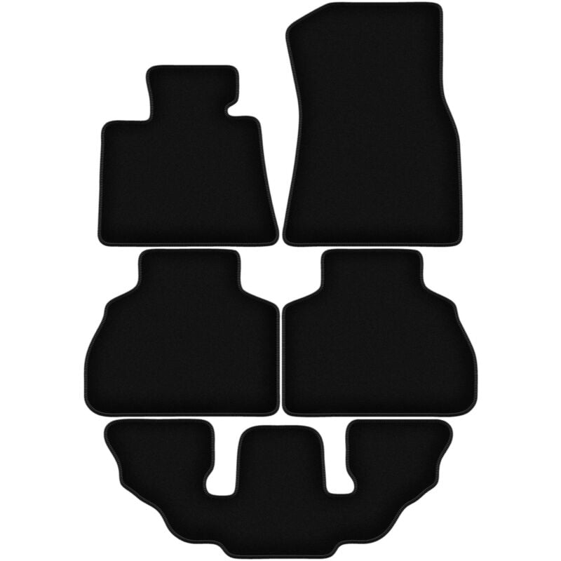 foto del prodotto tappetini basic in velluto nero per bmw x7 g07 7 persone 2019 2022 