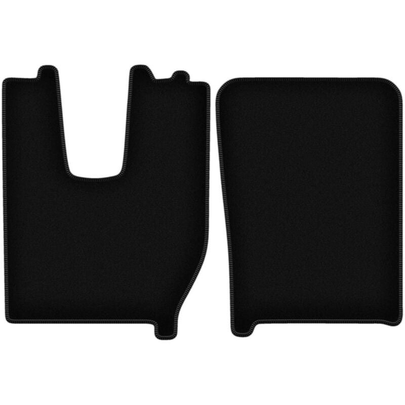 foto del prodotto tappetini basic in velluto nero per camion iveco s way 2019 
