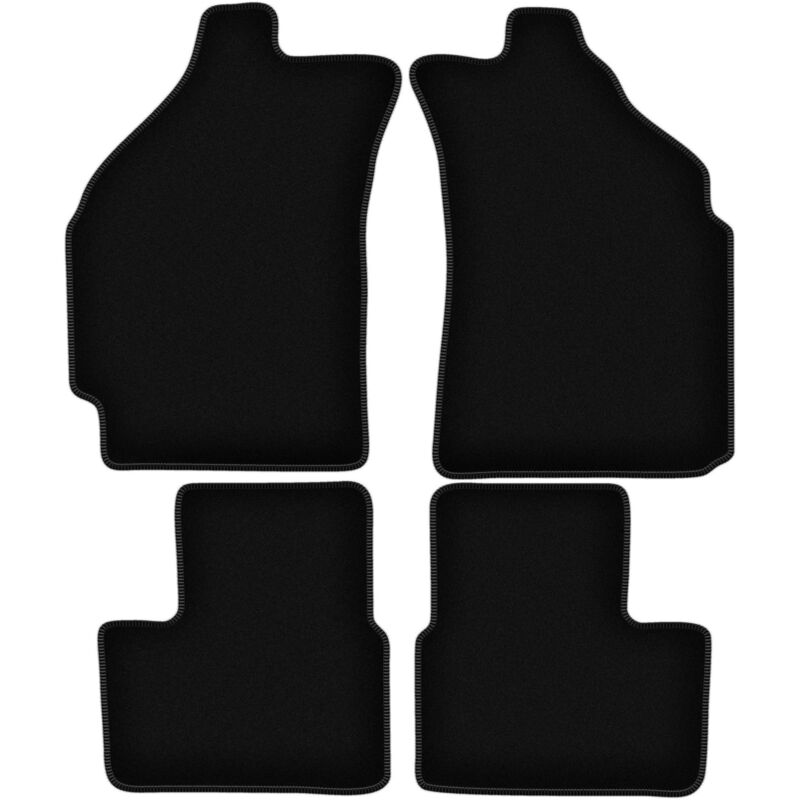 foto del prodotto tappetini basic in velluto nero per chevrolet matiz hatchback 2004 2009 
