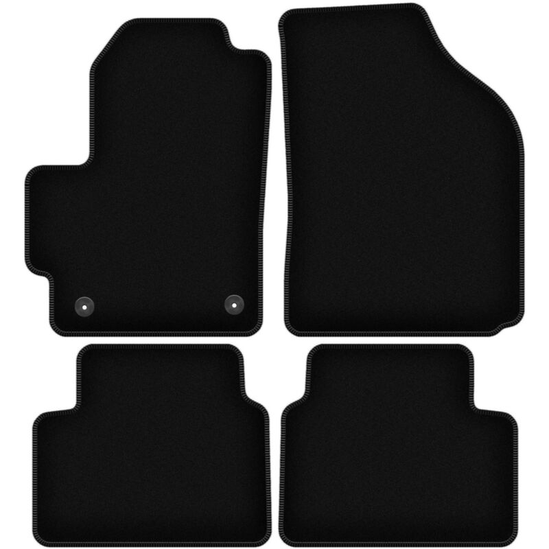 foto del prodotto tappetini basic in velluto nero per chevrolet matiz hatchback 2004 2009 